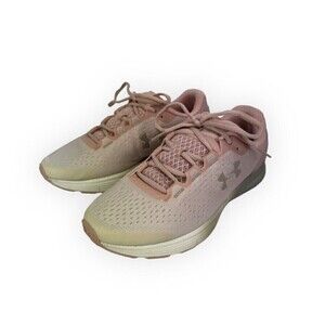 Under Armour Size 9 Bandit 4 Pink Grey Running Sneakers Shoes 3020357